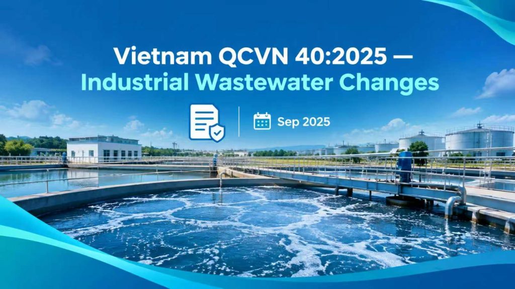 Vietnam QCVN 40:2025 industrial wastewater article cover